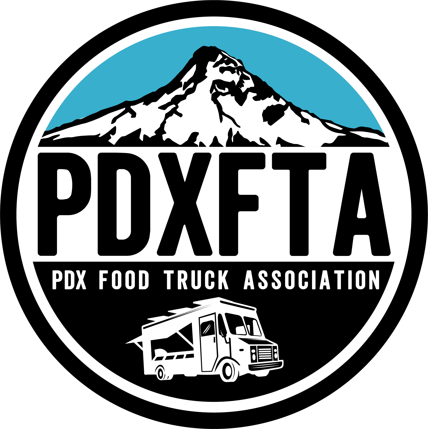 Portland Food truck association round logo